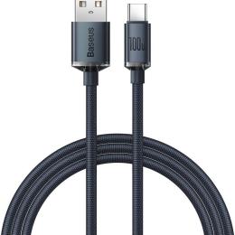 Кабель Baseus Crystal Shine Series USB-A to Type-C 100W 1.2m Black (CAJY000401)