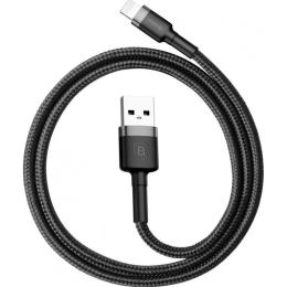 Кабель Baseus Cafule USB to Lightning 1м Grey/Black (CALKLF-BG1)