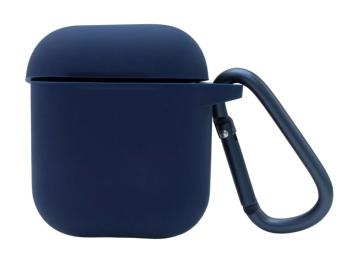 Чохол Silicone Case with carbine для Apple AirPods Midnight Blue