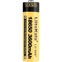 Аккумулятор LiitoKala 18650 3600mAh Li-ion 1шт (36S-PCB)
