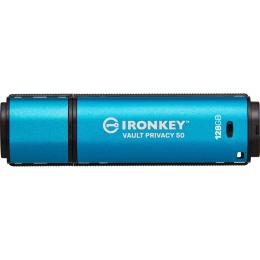 USB флеш-накопичувач Kingston IronKey Vault Privacy 50 128GB USB-A 3.2 Gen 1 Blue (IKVP50/128GB)