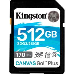 Карта пам'яті Kingston SDXC Canvas Go! Plus 512GB Class 10 UHS-I U3 V30 (SDG3/512GB)