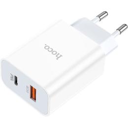 Сетевое зарядное устройство Hoco C97A PD20W+QC3.0 White (766076)