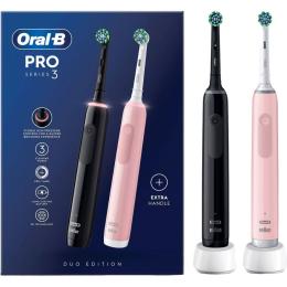 Електрична зубна щітка Oral-B D505 PRO 3 3900 Black + Pink