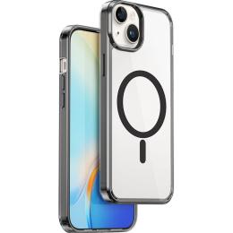 Чохол WiWU Magnetic Crystal Case для Apple iPhone 15 Plus Transparent/Black