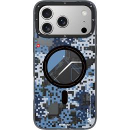 Чехол YoungKit Camouflage with Magnetic Ring для Apple iPhone 17 Pro Blue Camo