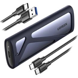 Внешний карман Ugreen CM400 USB-C to M.2 Gen2 M-Key Gray (90264)