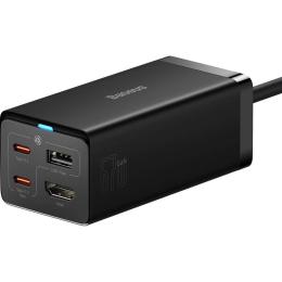 Мережевий зарядний пристрій Baseus GaN5 Pro Desktop Fast Charger 67W  Black + Cable USB-C (CCGP110201)