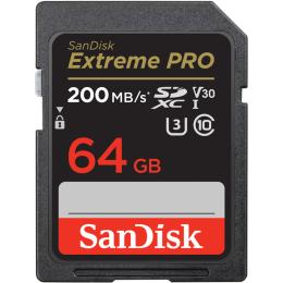 Карта памяти SanDisk SDXC Extreme PRO 64GB UHS-I U3 V30 Class 10 (SDSDXXU-064G-GN4IN)