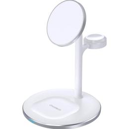 Бездротовий зарядний пристрій Choetech T585-F 3in1 Magnetic Wireless Charging White