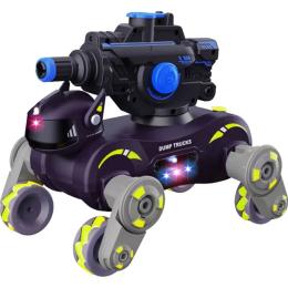 Радіокерований робот JJRC Q187-B Light Spray Stunt Robot Dog Grey/Green