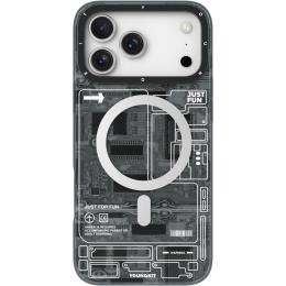 Чехол YoungKit Futuristic Circuit Board with Magnetic Ring для Apple iPhone 17 Pro Max Black