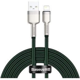 Кабель Baseus Cafule Metal Lightning to USB-А 2m Green (CALJK-B06)