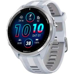 Смарт-годинник Garmin Forerunner 965 Titanium Bezel with Whitestone Case and Whitestone/Powder Gray Silicone Band (010-02809-01/11)