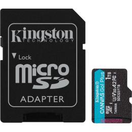 Карта пам'яті Kingston microSDXC Canvas Go! Plus 1TB Class 10 UHS-1 U3 А2 V30 + SD адаптер (SDCG3/1TB)
