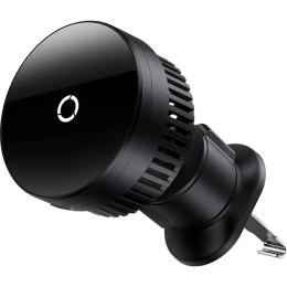 Автодержатель с беспроводной зарядкой Baseus MagPro Series Air Vent Version 15W Black (C40164100121-00)