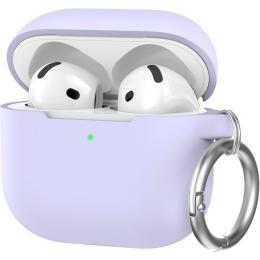 Чохол AhaStyle Colorful Silicone Case для AirPods 4 Lavender