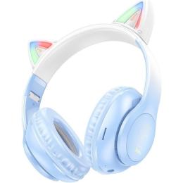 Навушники Hoco W42 Cat Ear Crystal Blue (795861)