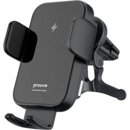 Автотримач із бездротовою зарядкою Proove Triple Clamp 15W Black (WHTC15010001)