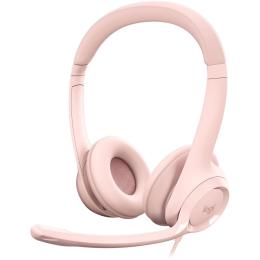 Комп'ютерна гарнітура Logitech H390 Rose (981-001281)