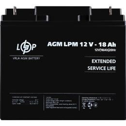 Акумулятор LogicPower AGM 12V (12V/18Ah/216Wh) (4133)