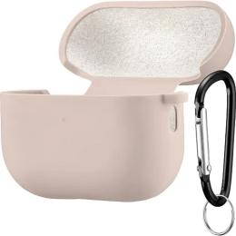 Чохол Silicone Case + Carbine для Apple AirPods Pro 2 Stone