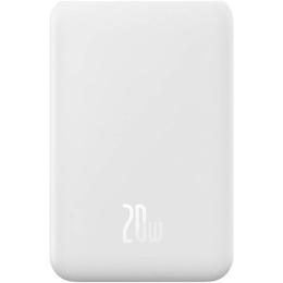 Зовнішній акумулятор Baseus Magnetic Mini 20W 20000 mAh White (PPCX150002)