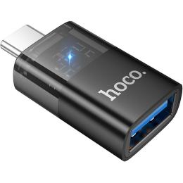 Перехідник Hoco UA36B USB-C Male to USB-A Female OTG Black