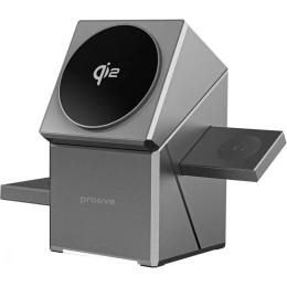 Бездротовий зарядний пристрій Proove Iron Hide 3in1 Gray (WSIH15000003)