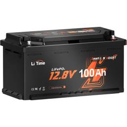 Аккумулятор Li Time LiFePO4 12V (12.8V/100Ah/1280Wh) (L12V100-100-H190-BT4AC150)
