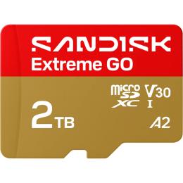 Карта памяти SanDisk microSDXC Extreme GO 2TB Class 10 UHS-I V30 A2 (SDSQXGN-2T00-GN6MN)