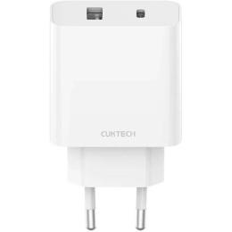 Мережевий зарядний пристрій CUKTECH A19 EU 30W Charger USB-A+USB-C White