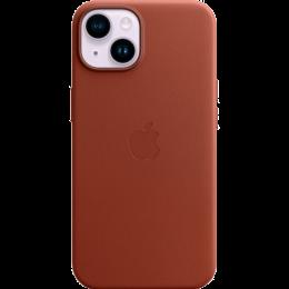 Чохол Apple Leather Case with MagSafe для Apple iPhone 14 Umber (MPP73)