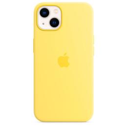 Чохол Silicone Case з MagSafe для Apple iPhone 13 (6.1) (Lemon Zest) ААА