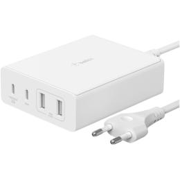 Сетевое зарядное устройство Belkin Boost Up Charge Pro GaN 4-Ports Charger 108W White (WCH010VFWH)