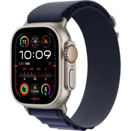 Смарт-часы Apple Watch Ultra 2 49mm Natural Titanium Case with Navy Alpine Loop Large (MYT33+MXN03)