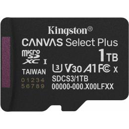 Карта пам'яті Kingston microSDXC Canvas Select Plus 1TB Class 10 UHS-I U3 V30 А1 (SDCS3/1TBSP)