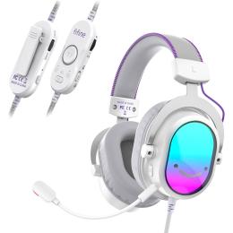 Игровые наушники Fifine H16 RGB 7.1 White