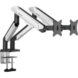 Настільне кріплення для моніторів Anda Seat Stealth Pro II Duo 17-42" Black White (AD-W-A9-2S-BW)