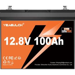 Аккумулятор Yeagulch LiFePO4 12V (12.8V/100Ah/1280Wh) (YEAGULCH-12.8V/100Ah Mini)