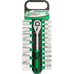 Набір торцевих головок із тріскачкою Intertool ET-6019 19шт