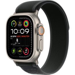 Смарт-часы Apple Watch Ultra 2 49mm Natural Titanium Case with Black Trail Loop M/L (MXTR3)