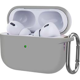 Чохол ArmorStandart Hang Silicone Case для Apple AirPods Pro 2 Light Grey (ARM68587)