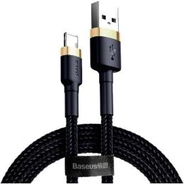 Кабель Baseus Cafule Lightning to USB-А 3m Gold/Black (CALKLF-RV1)
