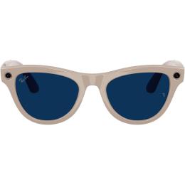 Смарт-окуляри Ray-Ban Meta Skyler Shiny Chalky Gray/Clear Sapphire Transition (RW4010 6700MF 52-20)