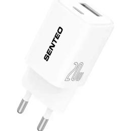 Сетевое зарядное устройство Senteo S-03 20W White