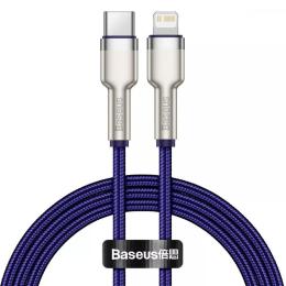 Кабель Baseus Cafule Metal USB-C to Lightning PD 20W 1m Purple (CATLJK-A05)
