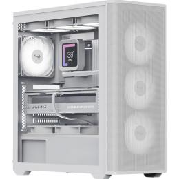 Корпус AeroCool D501A-G-WT-v2 White (ACCM-DS01043.21)