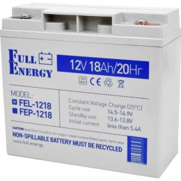 Аккумулятор Full Energy GEL 12V (12V/18Ah/216Wh) (FEL-1218)