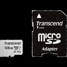 Карта памяти Transcend microSDXC 300S 128GB UHS-I (U3) + adapter SD (TS128GUSD300S-A)